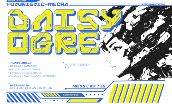 Introducing Daisyogre: A Bold, Futuristic Typeface for the Modern Creator