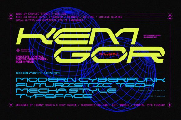 Kemgor: Evaluating the Fit of a Cyberpunk Techno Font for Modern Design Projects