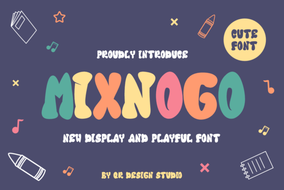 Mixnogo: The Childish Display Font for Friendly Designs