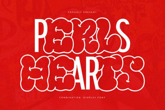 Perls Hearts: A Quirky Font for Joyful Designs