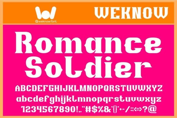 Romance Soldier: Bold Gothic Typography for Modern Brands