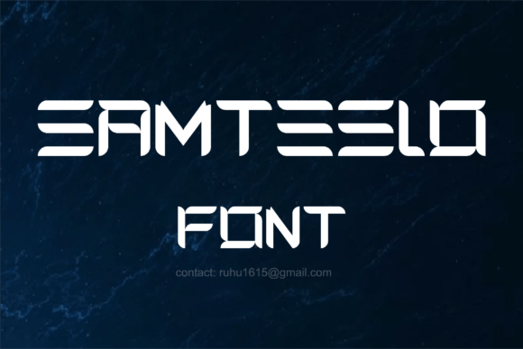 Samteslo: The Industrial-Grade Display Font for Bold Branding and Design