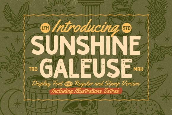 Sunshine Galeuse: A Classic Display Font for Modern Creators
