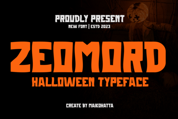 Zeomord: The Ultimate Spooky Font for Halloween Designs